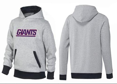 NFL Men's Nike New York Giants English Version Pullover Hoodie - Grey/Black